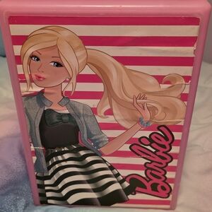 Barbie Pink and White Striped Box